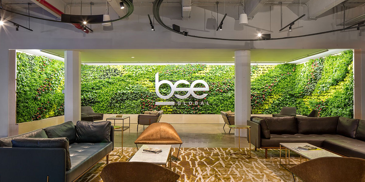 Living Wall at the Brooklyn Nets Headquarters in Brooklyn